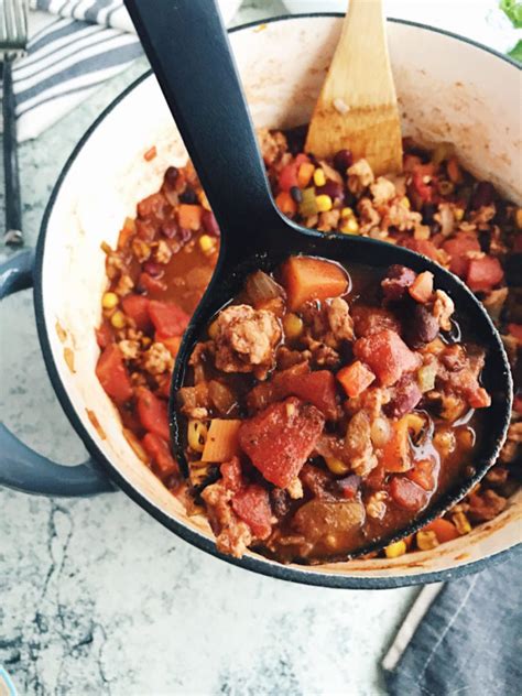 Hearty Healthy Turkey And Bean Chili Parsnips And Pastries