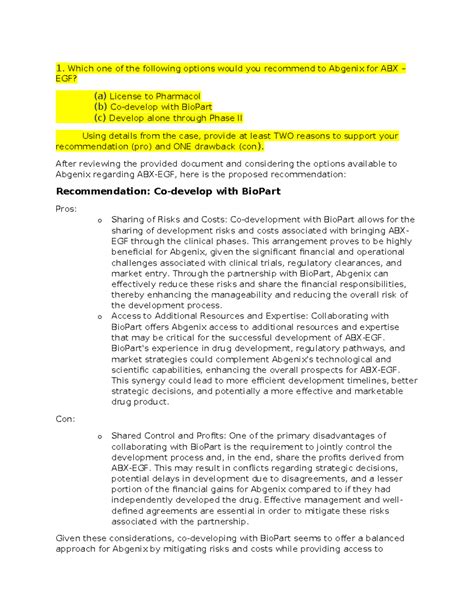 Abgenix Case Study Introduction To Managerial Accounting Actg