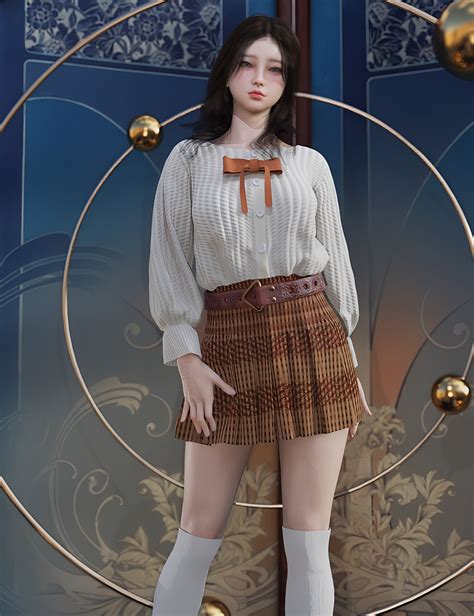 Dforce Eg Pleated Skirt For Genesis Daz D