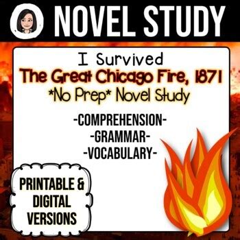 I Survived The Great Chicago Fire No Prep Novel Study Distance Learning