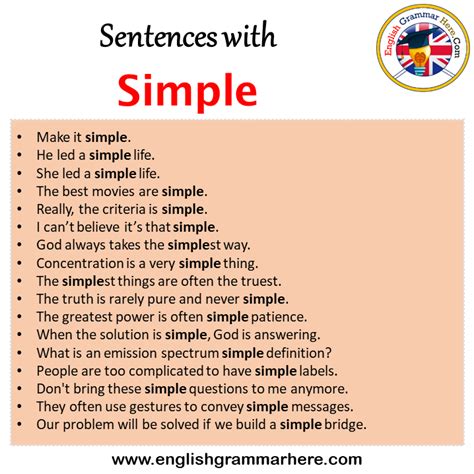 Simple Sentences In English Examples Types Simple 44 Off