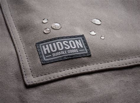 Hudson Durable Goods Hdg901g Heavy Duty Waxed Canvas Apron Grey