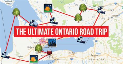 This Map Will Take You On The Most Epic Road Trip Through Ontario ...