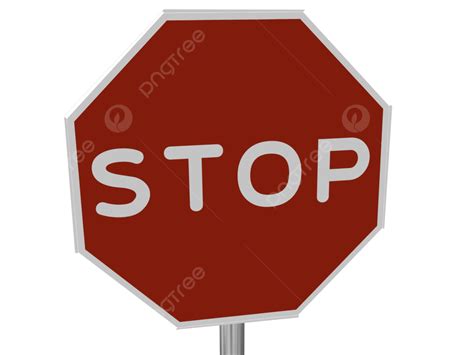 Interrupción De La Señal De Stop PNG dibujos Aislado En Blanco Objeto