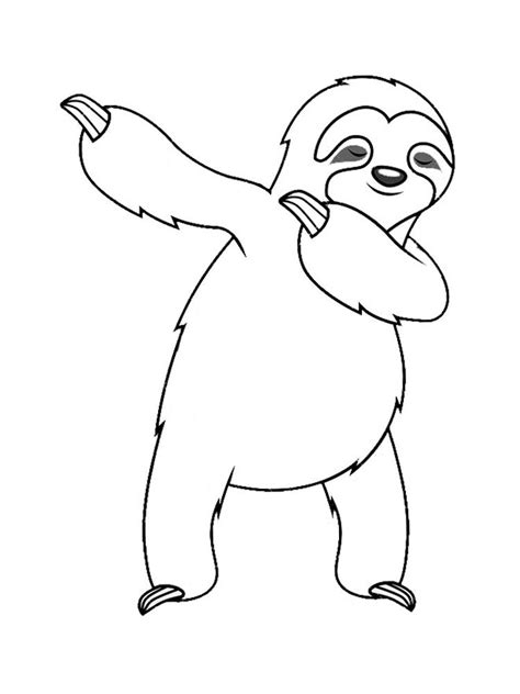 Sloth coloring pages realistic three toed sloth – Artofit