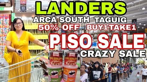 LANDERS STORE ARCA SOUTH TAGUIG BIGGEST SUPER CRAZY SALE PISO SALE BUY