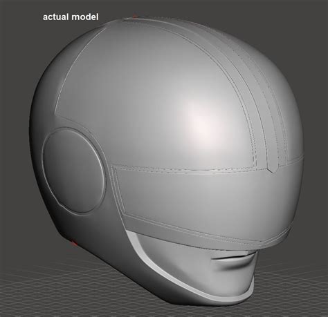 Power Rangers Time Force Blue Ranger Helmet D Model D Printable