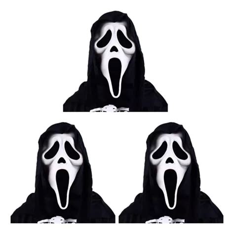 Máscaras De Terror Ghostface Scream Killer Para Halloween 3 Color Type