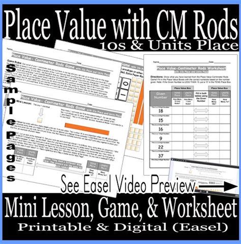 Place Value With Centimeter Rods 10s And Units Place Cuisenaire Rods