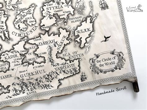 First Law Map Circle of the World Map by Land of Scrolls Joe - Etsy