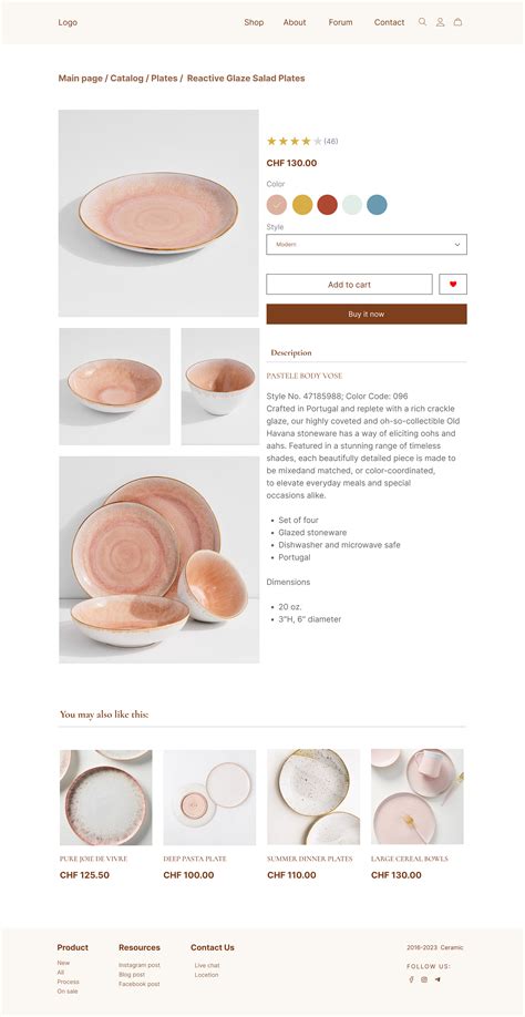 Crockery E-commerce Website UX/UI Design :: Behance