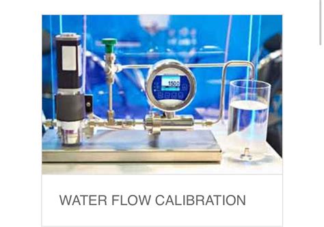 Pin on Water Flow Meter Calibration