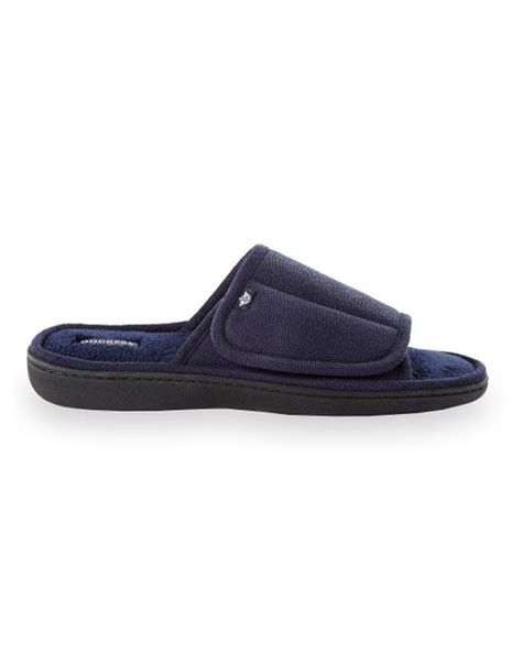 Dockers Big & Tall Adjustable Slippers in Navy (Blue) for Men | Lyst