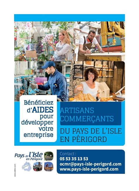 Aides Aux Artisans Et Commer Ants Menesplet Fr