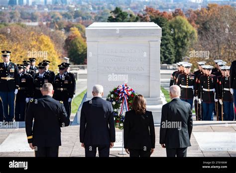 Arlington Usa 11 November 2023 Von Links Nach Rechts Generalmajor