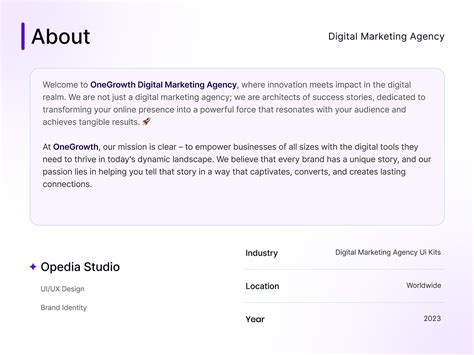 Digital Marketing Agency Landing Page Ui Kits Behance