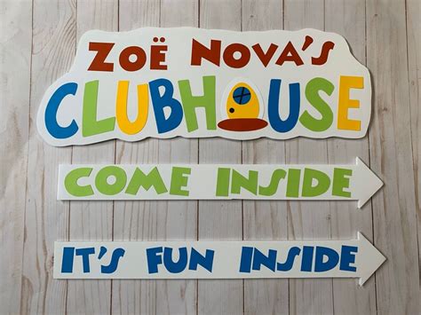 Mickey Mouse Clubhouse Welcome Sign Yard Sign Party Sign - Etsy