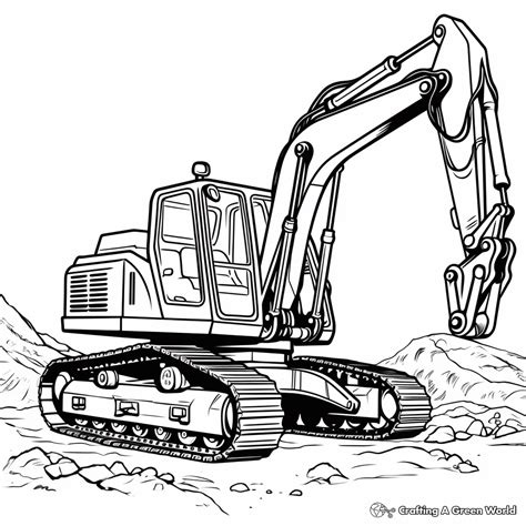 Diggers Coloring Pages