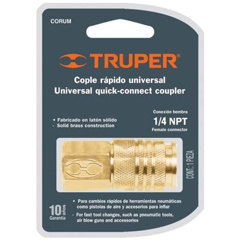 Conector Rapido Para Compresor Hembra F Truper Agencia Global