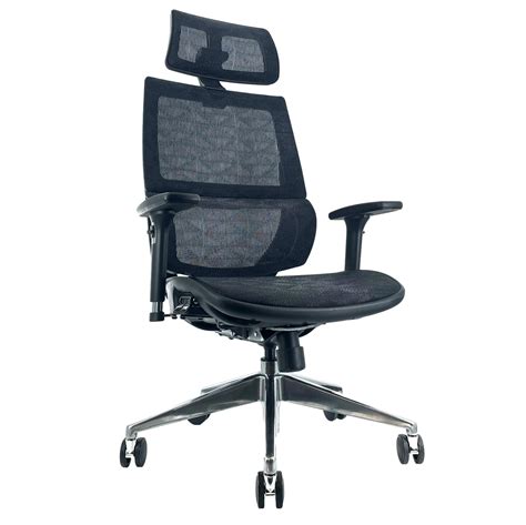 ErgoDC Ergonomic Executive Office Chair High Back Full Mesh Black – ERGODC.