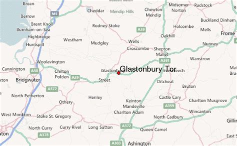 Glastonbury Tor Map