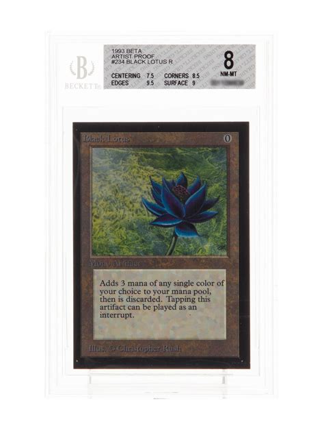 Trading Cards Magic The Gathering Black Lotus R Beta Christopher