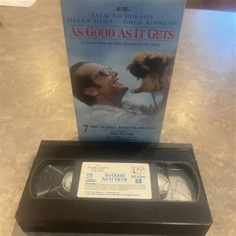 As Good As It Gets Vhs Tape Movie Full Screen Video Jack Nicholson