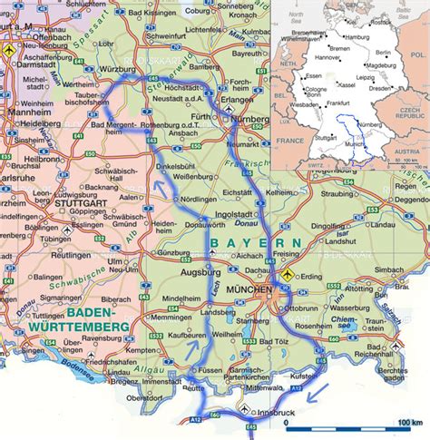 Romantic Road Germany Map Pdf United States Map