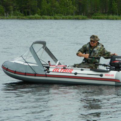 Купить Носовой тент прозрачный на лодку пвх | Altair-pro