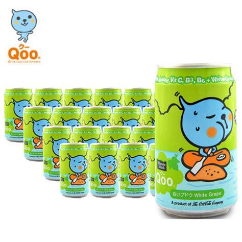 Qoo10 Qoo Juice Drink Can 24 White Grape 300ml Drinks