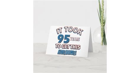 95 Year Old Birthday Designs Card Zazzle