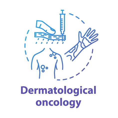 Dermatologische Oncologie Concept Icoon Huidkanker Bewustzijn Ziekte