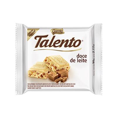 Chocolate Talento Doce Leite Branco G Comercial Cl Udia