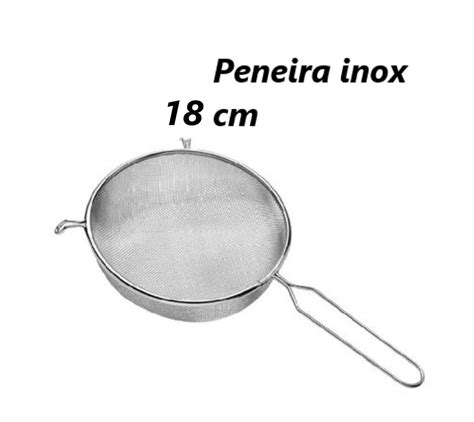 Peneira Em A O Inox De Cozinha Coar Cm Mimostyle Escorrer Macarr O