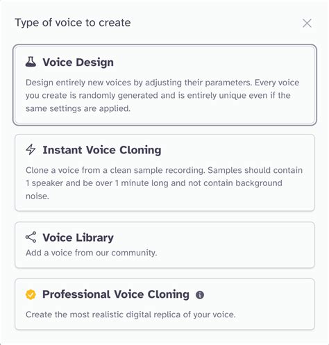 Voices: Managing your Voices - ElevenLabs