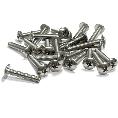 Pkg Of 25 8 32 X 7 8 Machine Screw Phillips Truss Head 18 8 Stainless Steel Orchidsound