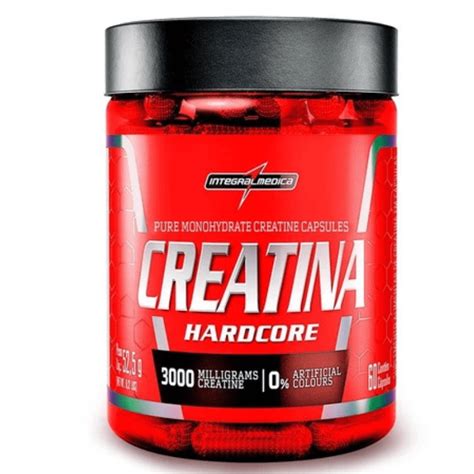Creatina Em Cápsulas É Bom - Creatina em Cápsulas Hardcore - 100% Pura e Monohidratada - 60 Cápsulas ...
