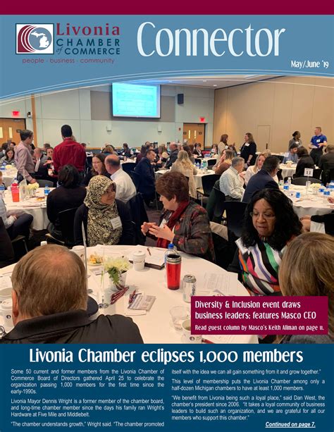 Livonia Chamber of Commerce - May June 2019 Newsletter Color - Page 1 ...