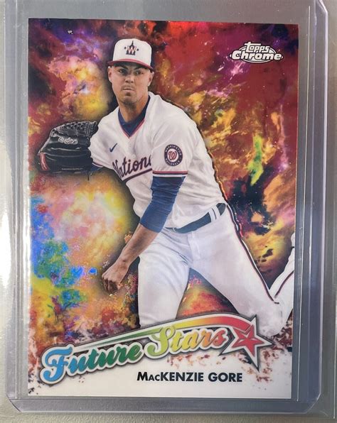 Topps Chrome Future Stars Fs Mackenzie Gore Nationals Ebay