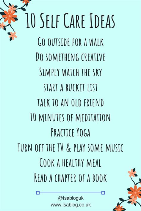 10 Self Care Tips