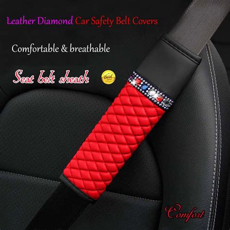 Almohadillas Para Cintur N De Seguridad De Coche Protector De Cuero