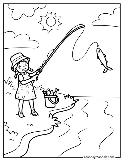 20 Fishing Coloring Pages Free Pdf Printables