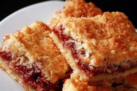 Gluten Free Raspberry Bars With Crunchy Coconut Topping Beyond Flour