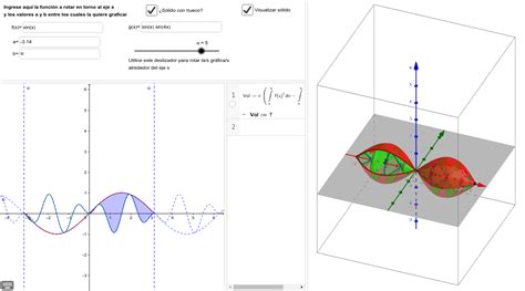 Calculadora De S Lidos De Revoluci N Geogebra