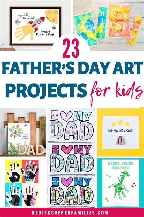 easy fathers day art projects  kids rediscovered families