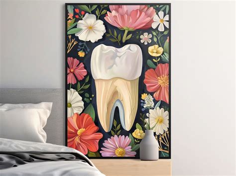 Dental Wall Art for Dental Office Wall Decor for Dentist Gift Colorful ...