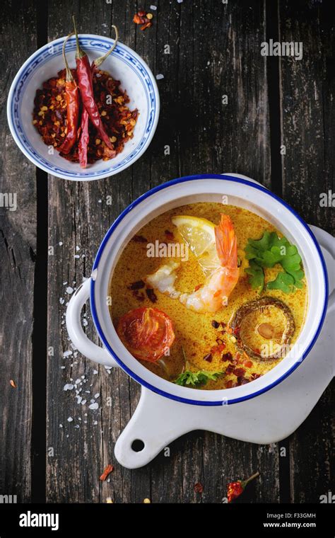 Thai Soup Tom Yam Stock Photo Alamy