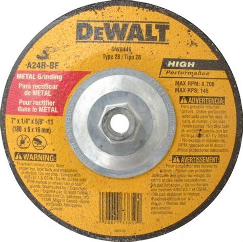 Dewalt Dw H Metal Cutting Wheel Inch By Inch Arbor