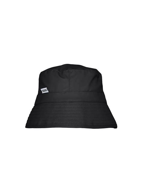 Rains Cappello Bucket Hat Impermeabile Nero Lemlò