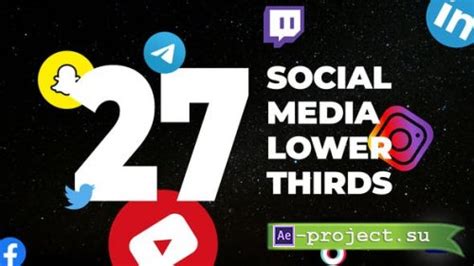 Videohive Social Media Lower Thirds 31743756 Project For After